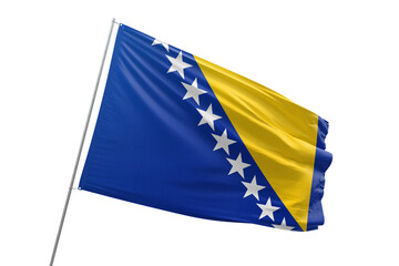 Transparent flag of bosnia