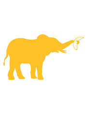 Banane Elefant Silhouette Obst 