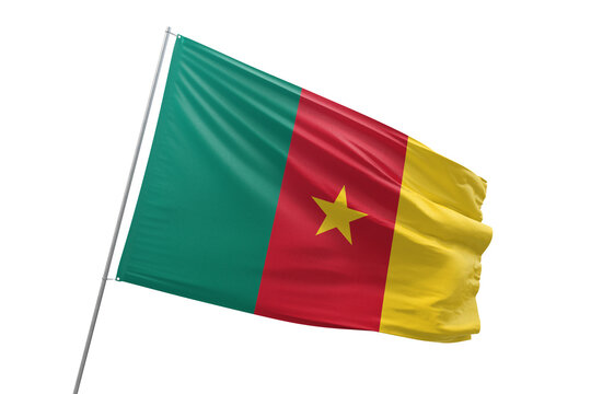 Transparent flag of cameroon