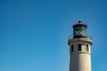 Top of Anacapa Lighthouse Against The Empty Blue Sky
