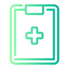 Fototapeta premium medical report gradient icon