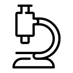 microscope line icon