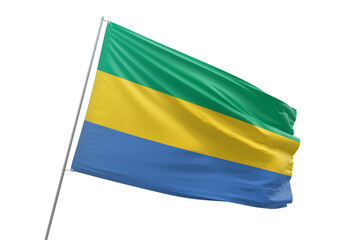 Transparent flag of gabon