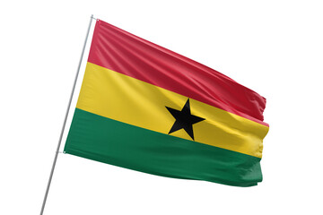 Transparent flag of ghana