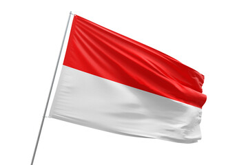 Transparent flag of indonesia - obrazy, fototapety, plakaty