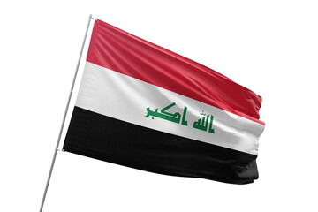 Transparent flag of iraq - obrazy, fototapety, plakaty