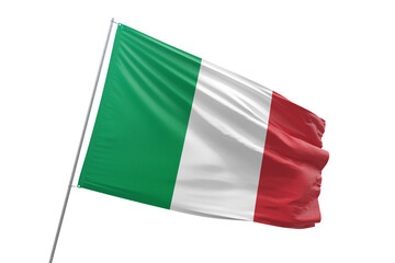 Transparent flag of italy