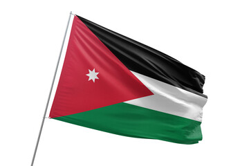 Fototapeta na wymiar Transparent flag of jordan