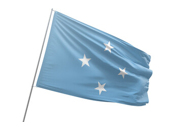 Transparent flag of micronesia