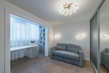 Room interior inside of the flat.