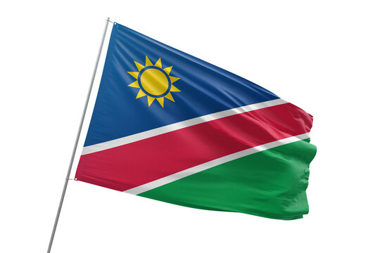 Transparent flag of namibia