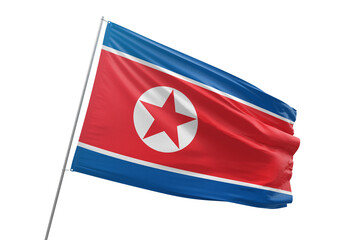 Transparent flag of north korea