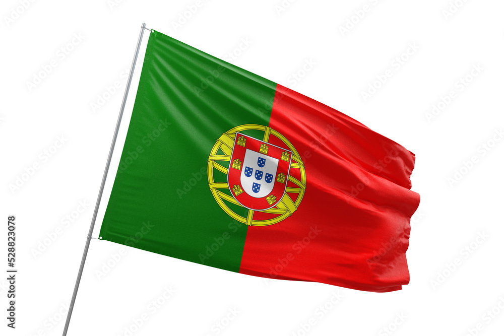 Wall mural transparent flag of portugal