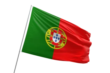 Fotobehang Transparent flag of portugal © prehistorik