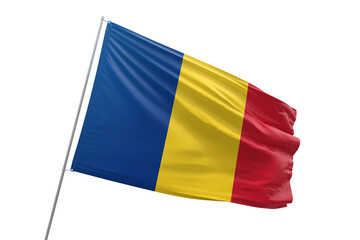 Transparent flag of romania - obrazy, fototapety, plakaty