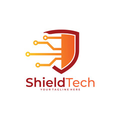 shield logo vector design template