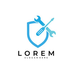 shield logo vector design template