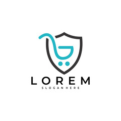 shield logo vector design template