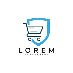 shield logo vector design template