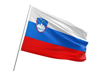 Fototapeta na wymiar Transparent flag of slovenia