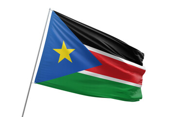 Transparent flag of  south sudan