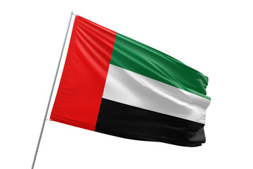 Transparent flag of uae