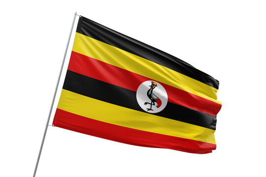 Transparent flag of uganda