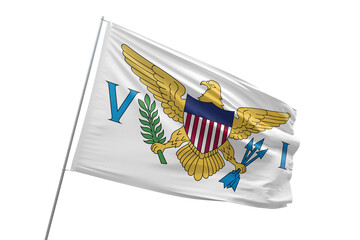 Transparent flag of virgin islands