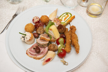 luxury aperitif at the wedding in Romania