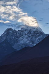 Fototapeta na wymiar Everest Base Camp Trek, Sagarmatha National Park, Nepal.