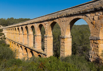 Fototapeta na wymiar Picture of Puente del Diablo in Tarragona, Catalonia, Spain