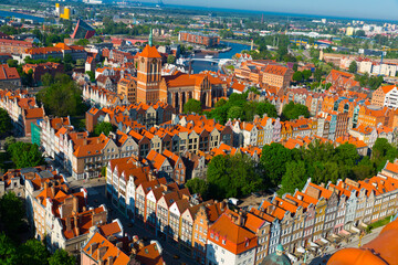 Image of picturesque cityscape of Gdansk in the Poland.