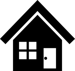 家のシンプルでかわいいイラスト