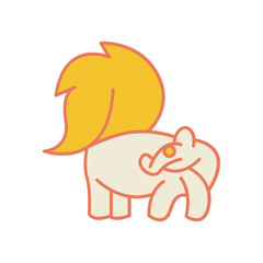 Squirrel icon - Vector illustration
