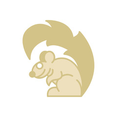 squirrel mascot logo design character.
