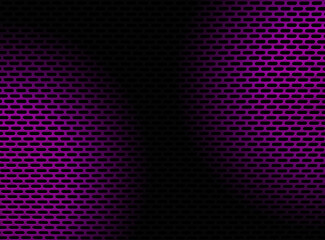 purple metal grid with black gradient pattern.