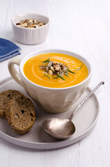 Thick yellow soup