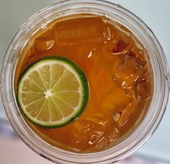 Lime tea cup