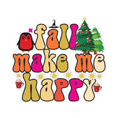 Retro Christmas Sublimation Design