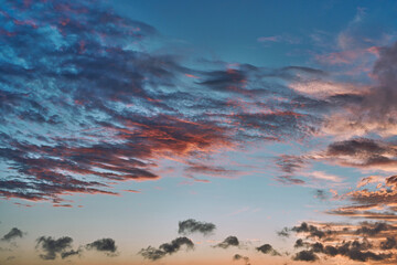 beautiful sky at sunset