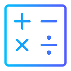 Obraz premium math gradient icon