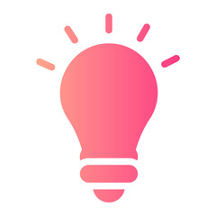 Fototapeta premium bulb gradient icon