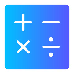 Obraz premium math gradient icon