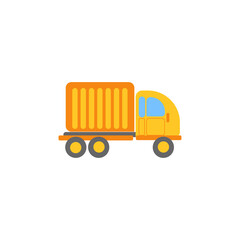 Truck transportation vehicle vector illustration