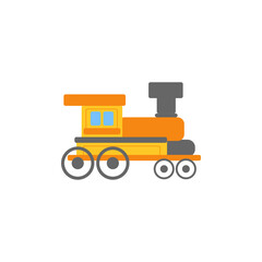 locomotive transportation vehicle vector illustration