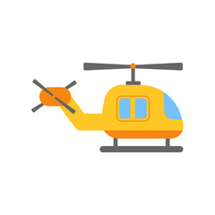 helicopter transportation vehicle vector illustration