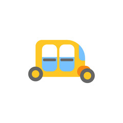 auto rickshaw transportation vehicle vector illustration