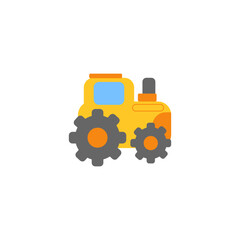 Tractor transportation vehicle vector illustration