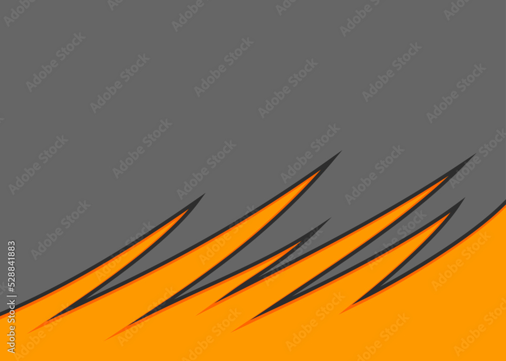 Poster abstract background with curved spikes pattern and with some copy space area