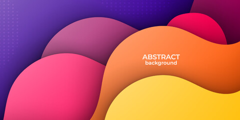 colorful wave background backdrop yellow,orange,purple and blue abstract background eps10 vector